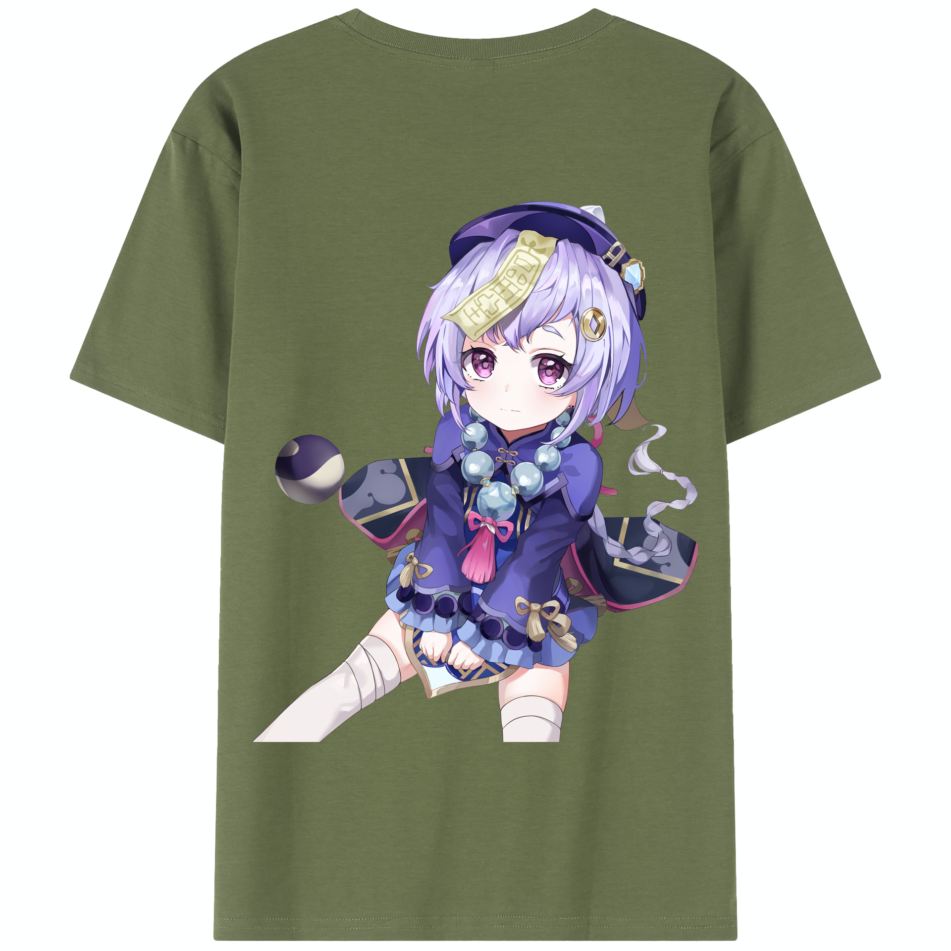 げんし神 七七 なな  genshin Nana 綿100％半袖Tシャツ（背面プリント）